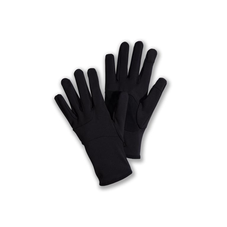 Brooks Fusion Midweight Men's Running Gloves - Black (81942-QGRE)